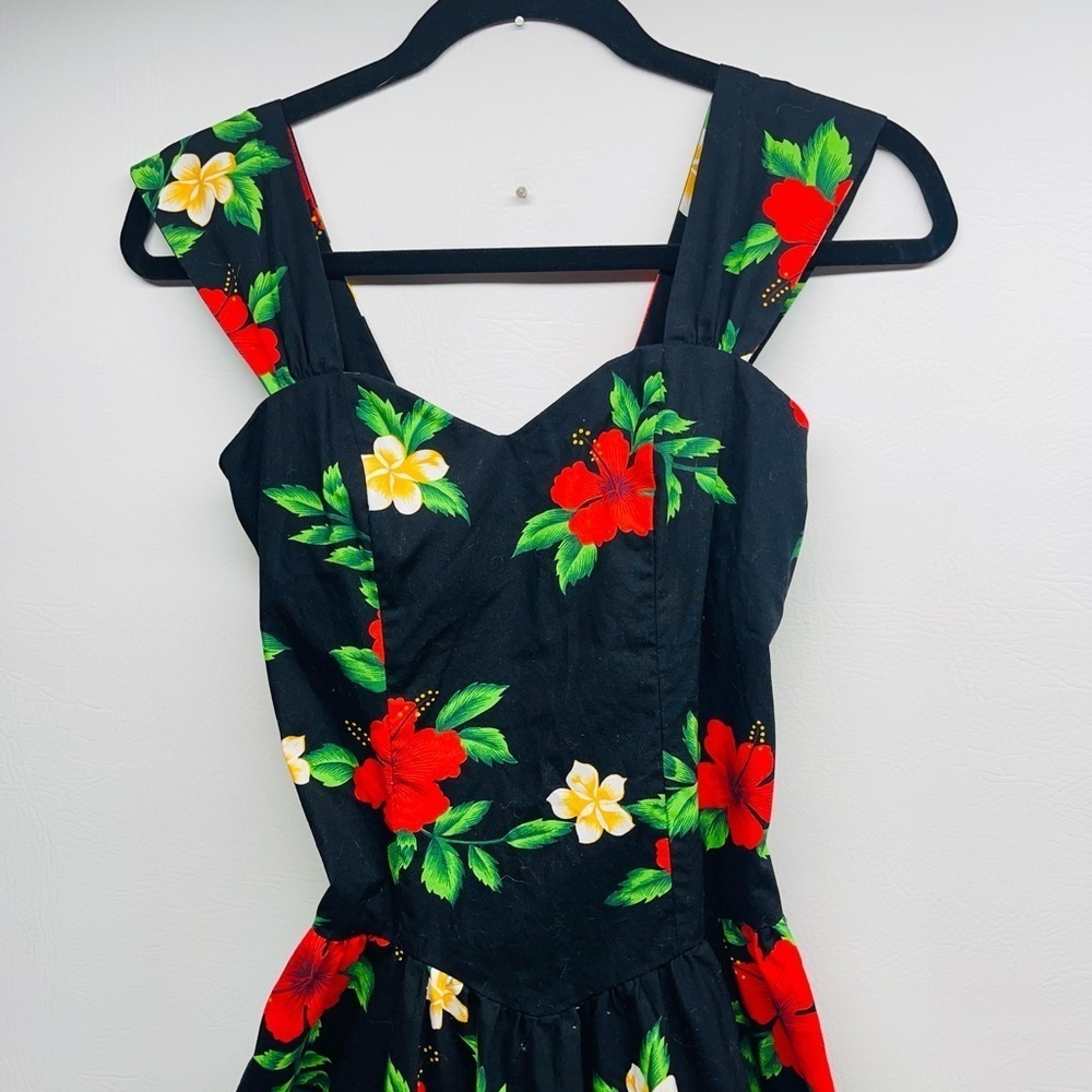 Royal Creations Vintage Hawaiian Hibiscus Pinup Dress size S - Picture 4 of 10
